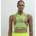 Sports Safety Vest Made of Yellow Mesh Fabric 62cm*62cm, Factory in Ningbo, China